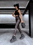 "WARMFIT" imitation leather leggings - CHOCO VS19039